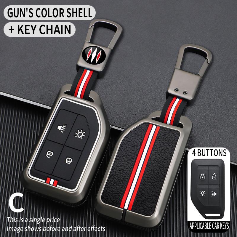 2/4 Buttons Zinc Alloy Car Remote Key Case Shell Fob for Volvo Fh16 Rc FM EVRO 6 Fh Truck Semi Car Styling Keychain Accesories