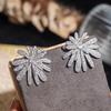 Fashion Copper Alloy Zircon Jewellery Drop Earrings For Women Wedding Party Gifts