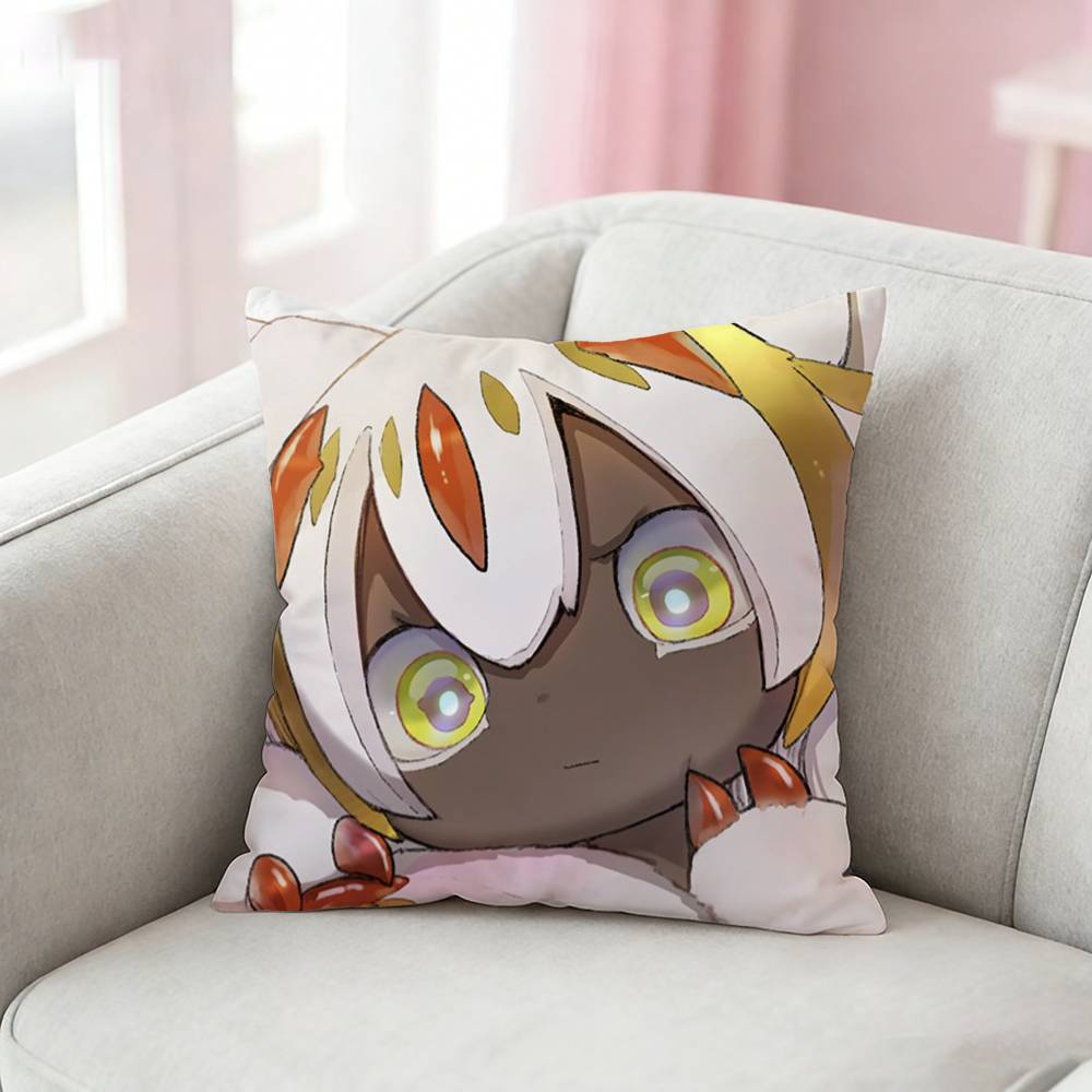 Made In A-Abyss F-Faputa Icon Pillow Case Pattern Printed Pillowcase For Living Room Sofa Cushion Cover
