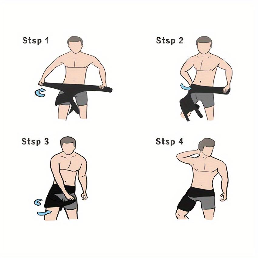 1Pc Hip Support For Sciatic Relief,Fitness Groin Support Bandage Hip Belt,Weight Lifting Sports Protective Gear For Thigh Strain