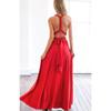 Sexy Women Wrap Boho Maxi Club Bandage Long Dress Party Bridesmaids Robe Longue Spaghetti Strap Female Multi Rope Hollow Out