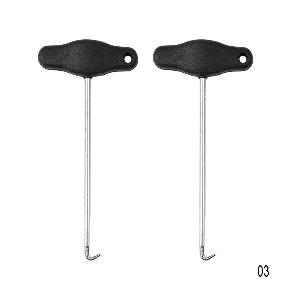 2Pcs Car Pull-out Hooks T-Handle Speedometer Removal Pulling Instrument Extractor Accessories Disassembly Tool For Mercedes-Benz