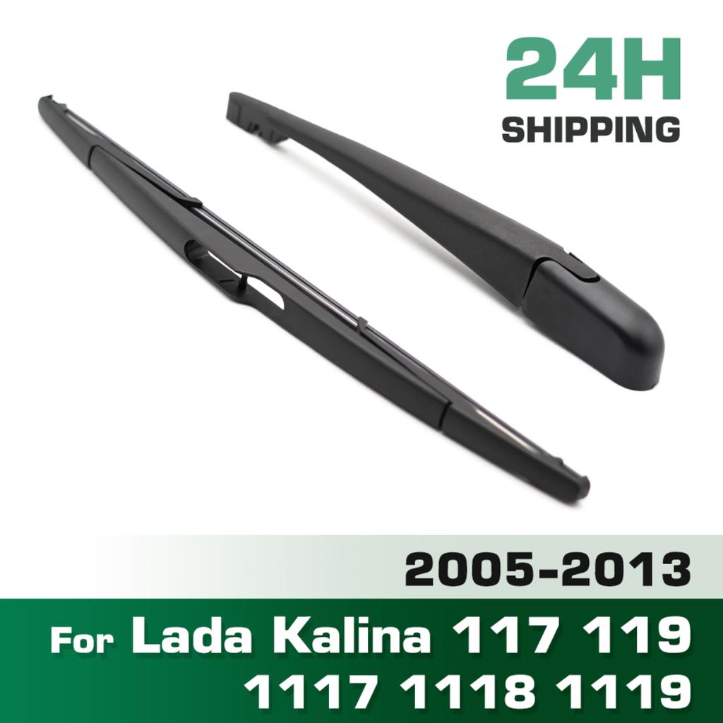 Wiper 14" Rear Wiper Blade & Arm Set Kit For Lada Kalina 117 119 1117 1118 1119 2005 - 2013 Windshield Windscreen Window