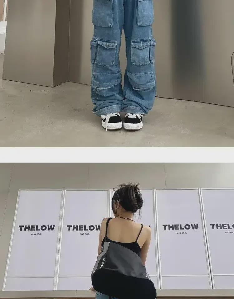 European & American Women's Trendy Light Wash Zipper Jeans - New Simple Style Overalls