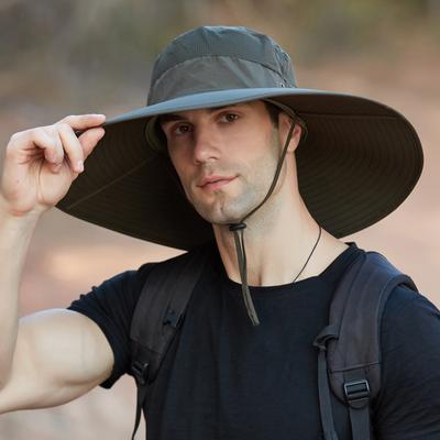 Summer Long Wide Brim Sun Hats For Women Men Quick Drying Fisherman Caps Male Breathable Mesh Hiking Fishing Bucket Hat