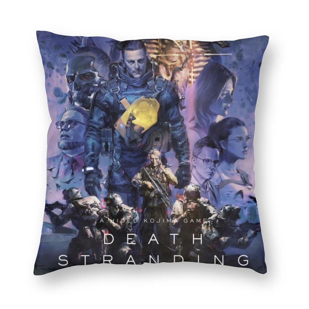 Death Stranding Pillowcase Cushion Cover Decorations Kojima Hideo Metal Gear Solid Reedus Game Mgs Throw Pillow Case Cover Home
