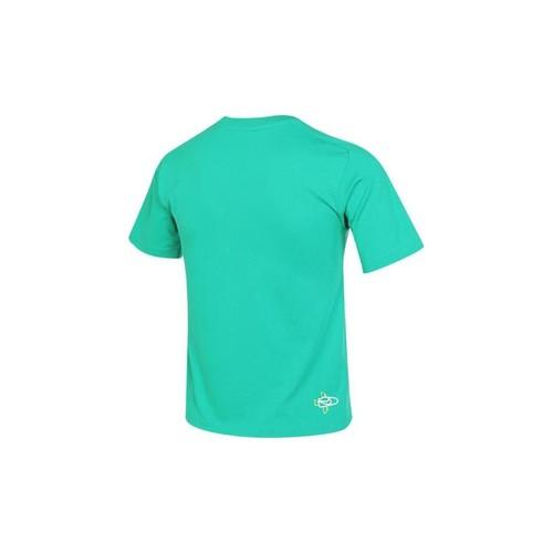 Men's Nike Green T-Shirt with Printed Logo, Crew Neck and Raglan Sleeves