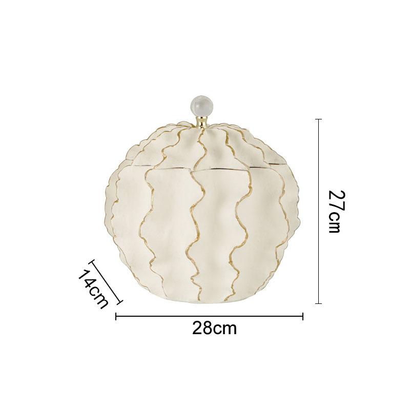 Ceramic Vase Simulation Fruit Storage Jar Flower Pots Decorative Floral Flower Arrangement Porcelain Vases Nordic Home Decor