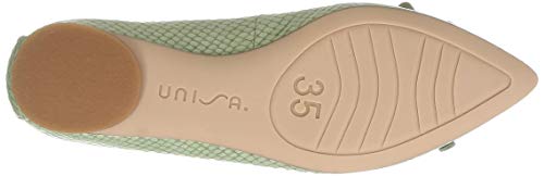 Unisa Damen Spitzballerinas, Hellgrün/Python, Größe 22,5 cm, 2E