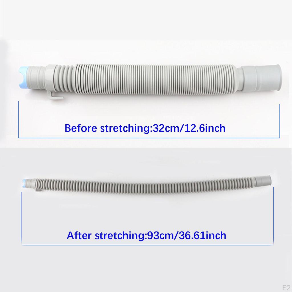Washing Machine Drain Hose Extension, Corrugated Telescopic Tube, Flexible Washer Hose,
