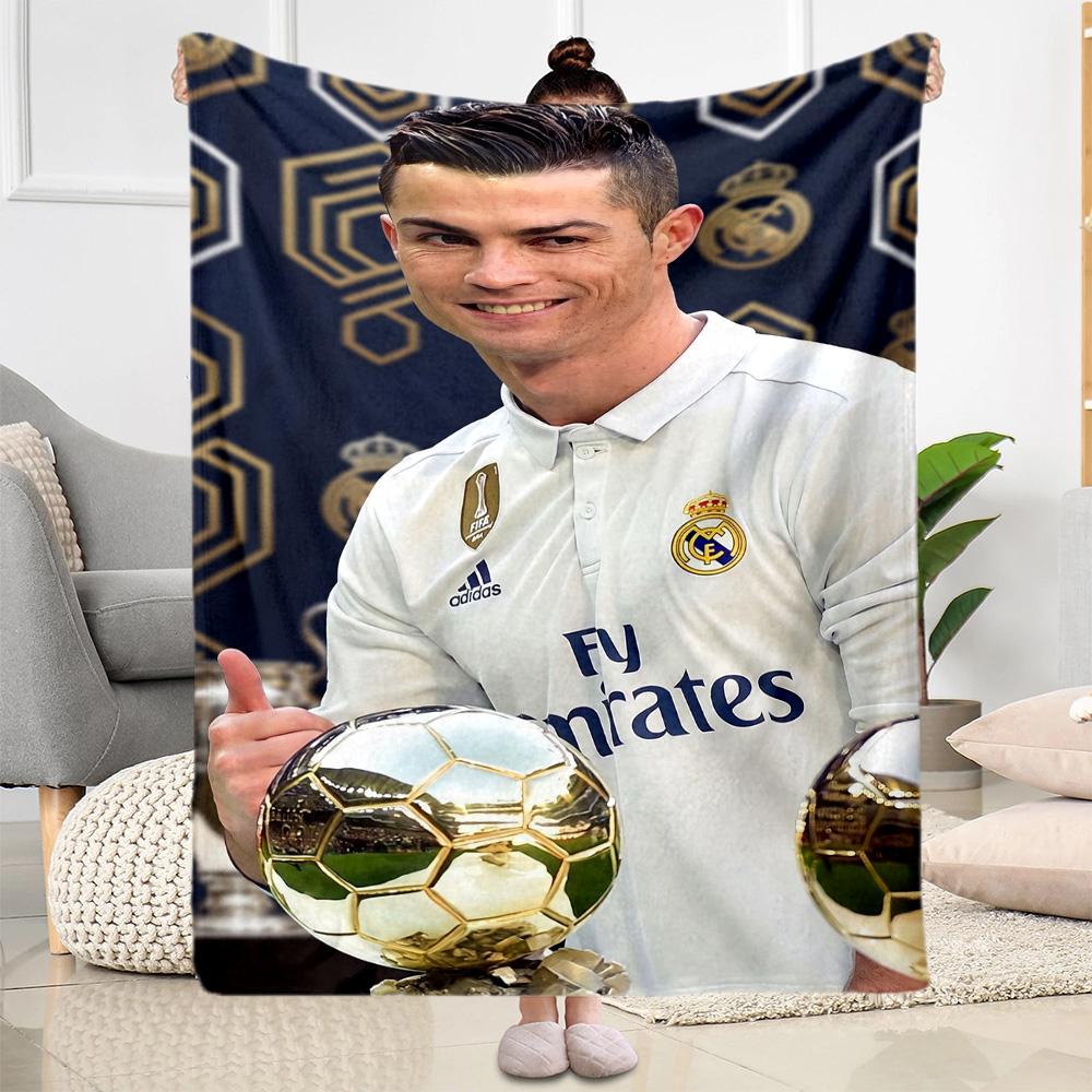 Cristiano Ronaldo 27 Blanket Ultra-Soft Perfect for Sofa Picnics Couch All-Season Use Warmthful Decor Gift for Travel Home Birthdays