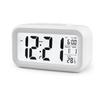 Batteriebetriebener LCD-Wecker, Temperatur, Datum, Woche, 3 Alarme, Hintergrundbeleuchtung, Schlummerfunktion, Tischuhr, Nachtsichtfunktion, 12/24-Stunden-Digitaluhr