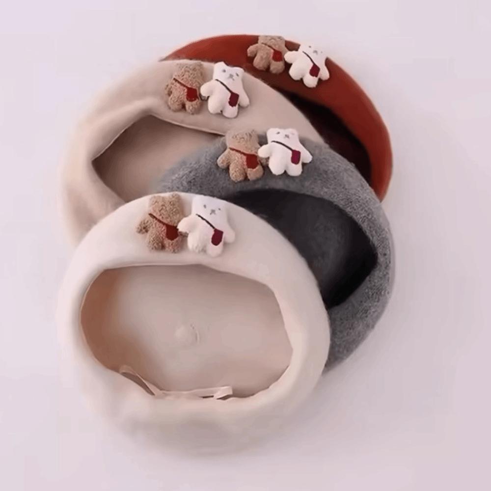 Knit Kids Beret Soft Girls Beret Cute Baby Hat Daily