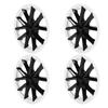 4pcs 18in Wheel Cover Hubcap White Black Wheel Rim Cover Replacement for Tesla Model 3 2017‑2022