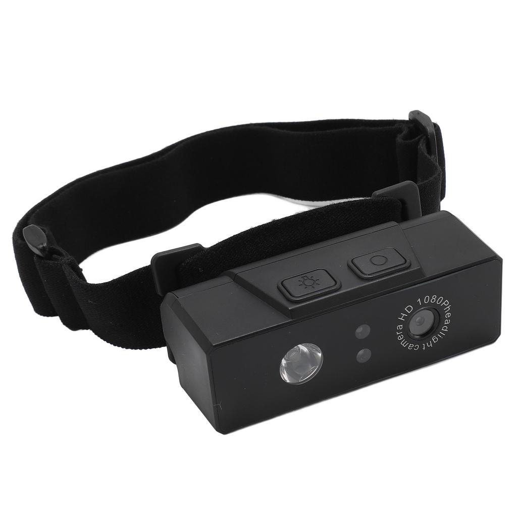 LED Headlamp Camera Support Intelligent     Headlamp Wearable Body Cam Headlight Video Camcorder with Elastic Headband