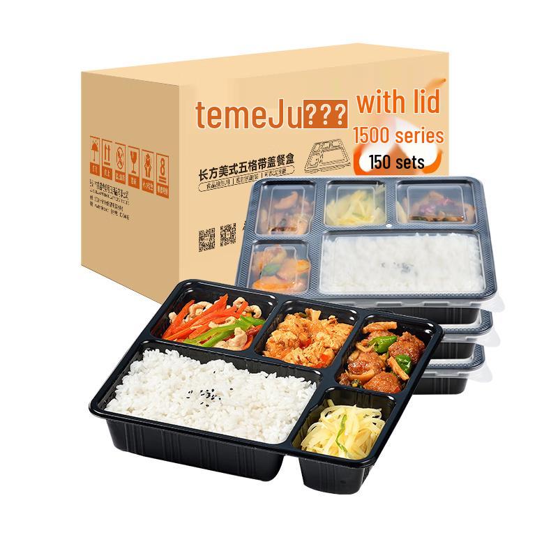 Temeiju Disposable Divided Meal Prep Containers