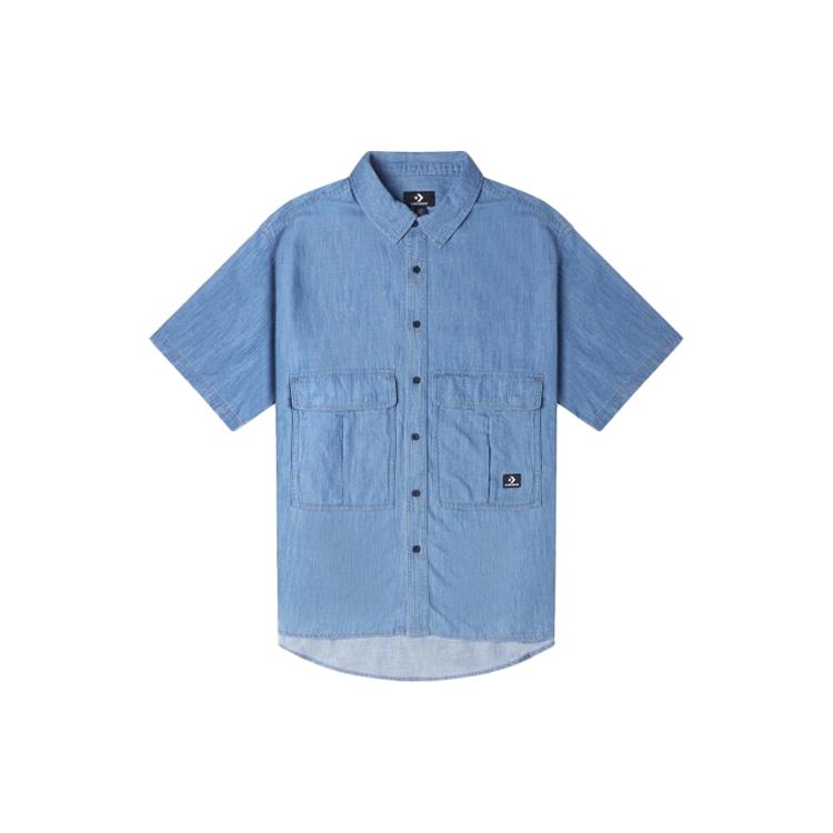 

Новые мужские футболки Converse Синие 10025438-A01 L