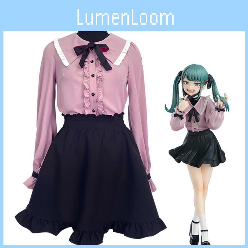 Hatsune Miku Vampira Cosplay Fantasia Vestido Uniforme Roupa Festa a Fantasia de Halloween