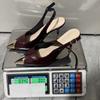 Sandali Sexy da Donna Slingback Eleganti Tacchi Alti Chiuse da Lavoro per Donna Scarpe da Sera per Matrimonio Sposa Festa di Prom