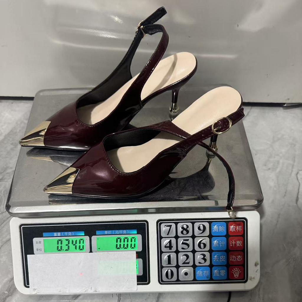 Sandali Sexy da Donna Slingback Eleganti Tacchi Alti Chiuse da Lavoro per Donna Scarpe da Sera per Matrimonio Sposa Festa di Prom