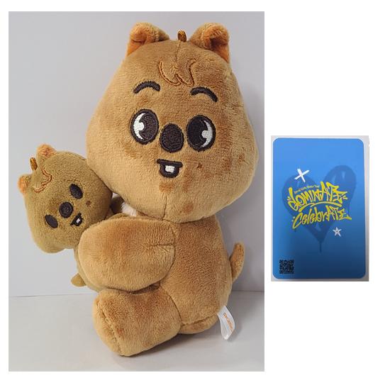 Stray Kids Skzoo Magnet Plüsch Set - celebrATE ( Zufällige Fotokarte von FANS)