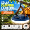 Portable Solar Camping Light 13000mAh Rechargeable LED Lantern IP66 Waterproof Dimmable 1-Year Warranty for Outdoor Emergency