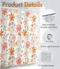 Watercolor Floral Print Polyester Shower Curtain 180X180Cm - Waterproof Bathroom Decor With Hooks For Home Textiles