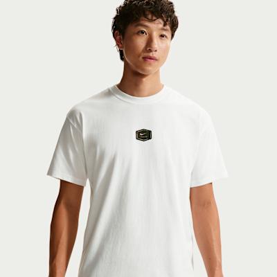 Nike Sportswear T Shirts Men s White Crew Neck Moderate XS