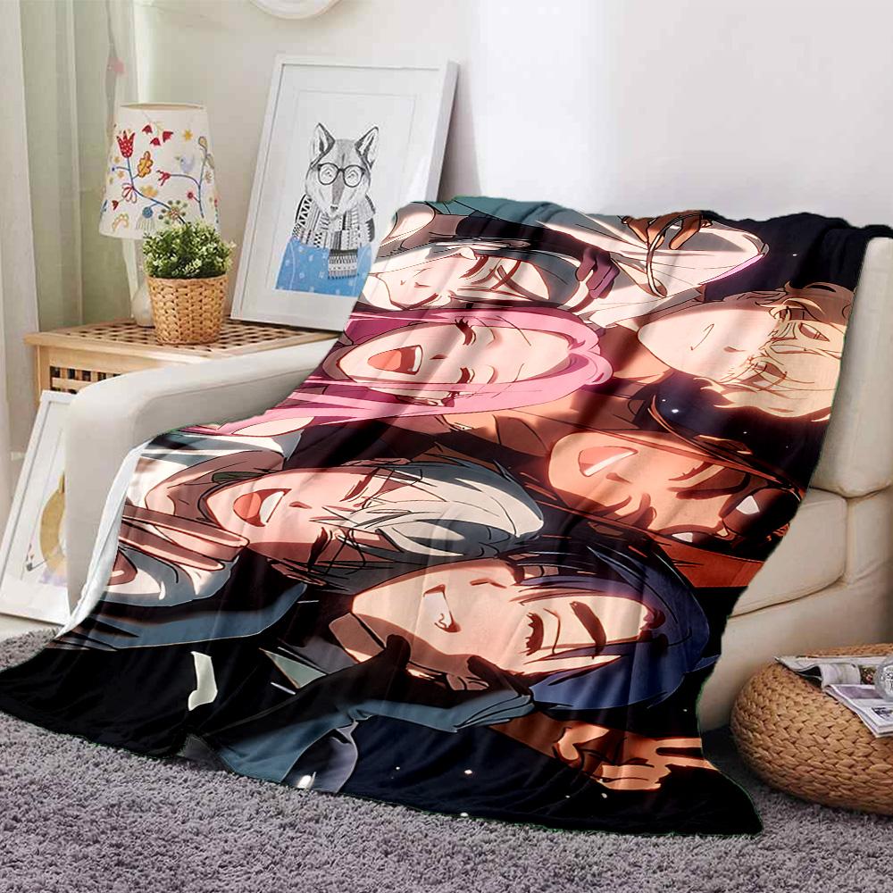 1pc Galaxy Friends Adventure flannel Blanket for Super Soft Cute Comfort Blanket for Travel Bedding Couch Sofa Blanket Y73011