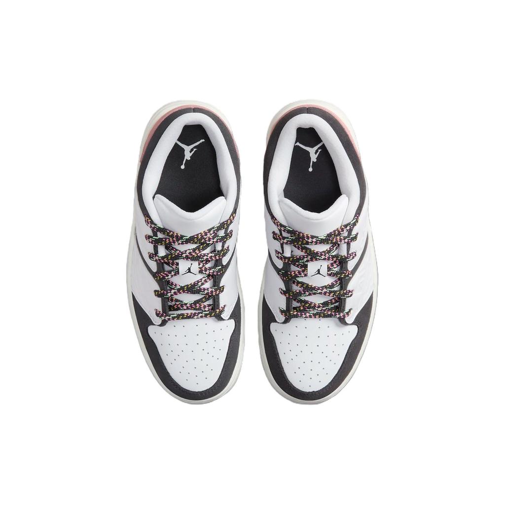 Air Jordan Nu Retro 1 Low GS White Red Stardust Kids Sneakers Saturn-Gold Anthracite FJ5734-101