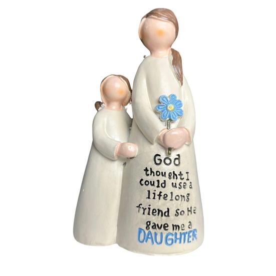 

Статуэтка ангела из смолы Мать и дочь Статуэтка ангела Настольное украшение Мать и дочь