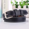 Fashion and Sweet Temperament Double Line Ladies Belt Pin Buckle Casual Ladies Belt