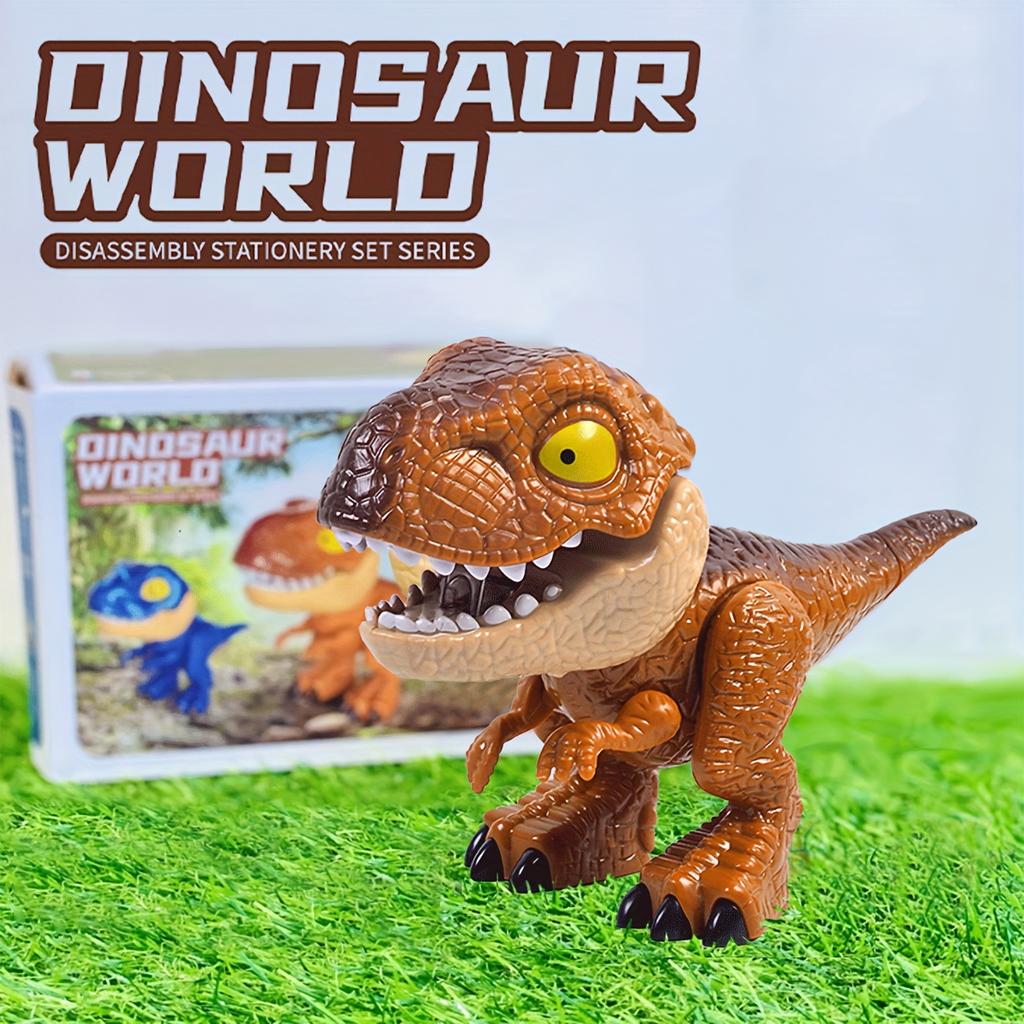 New Creative 5 IN 1 Stationery Toy, Detachable Dinosaur Office Desk Decor, Starting School Onboarding Birthday Christmas Gift
