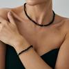 Simple Wind Irregular Crystal Beaded Necklace, Cold Wind Gravel Stacked Collarbone Chain Necklace