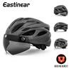 New Magnetic Goggles Bike Helmet Breathable Adult Sports Highway Mountain Bike Helmet