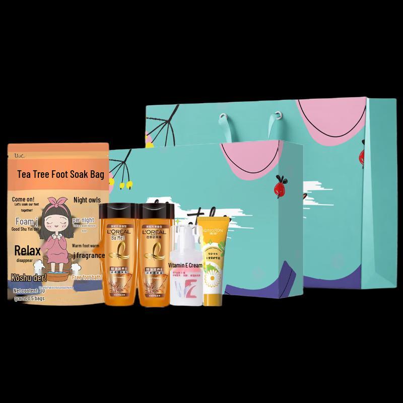 L Oreal Warm Essential Oil Body Care 5-Piece Gift Set