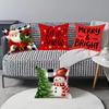 New Santa Claus/Snowman Element Pillow Print Festive Festive Warm Decorative Sofa Lumbar Cushion Pillow