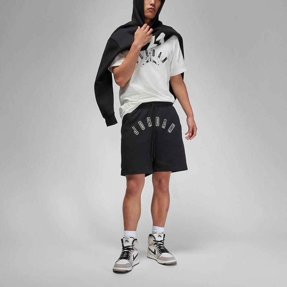 Jordan Letter Print Sports Casual Shorts Men Bottoms Black FB7024-010