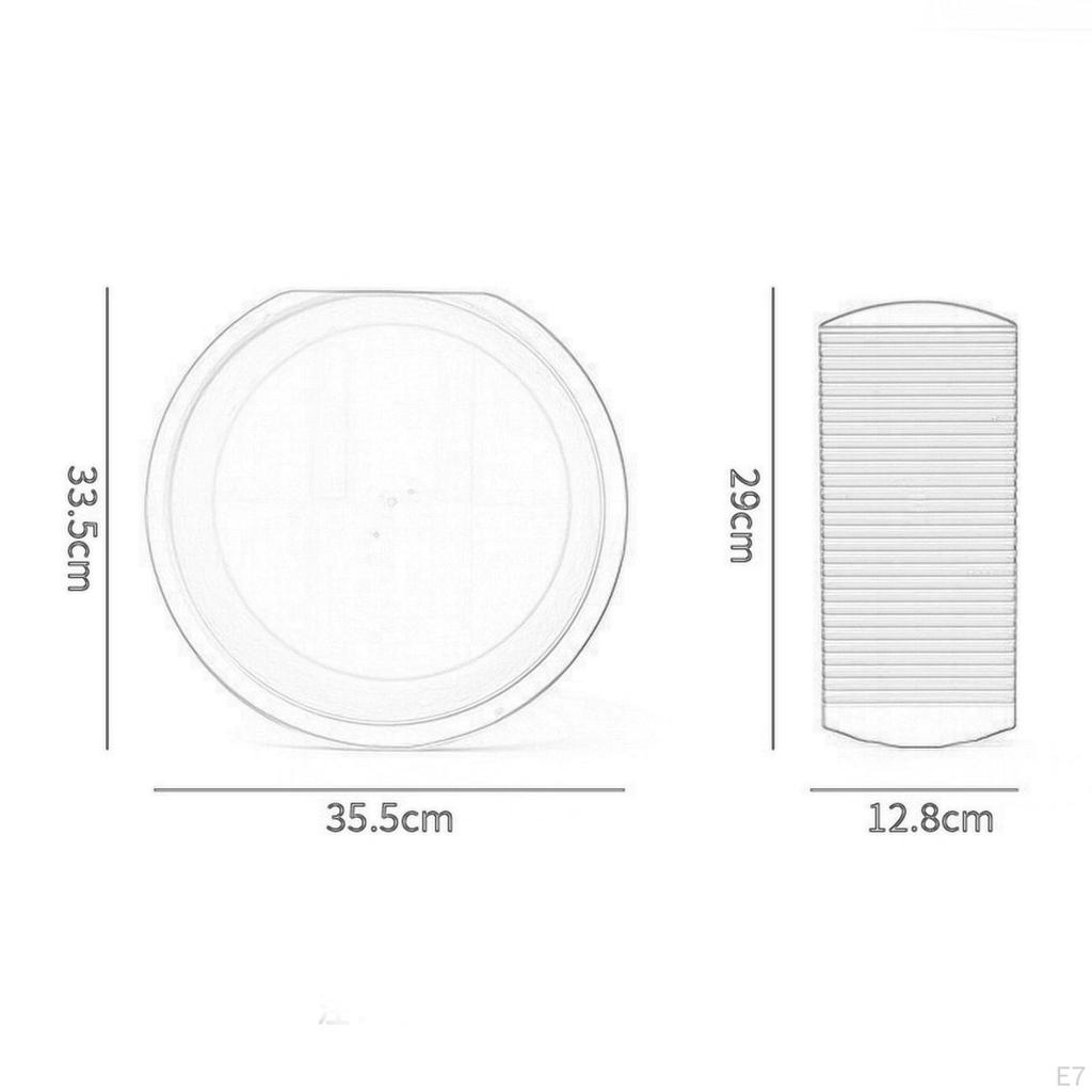 Washboard Laundry Tub for Hand Washing Clothes, Compact Basin Home Use