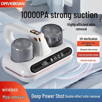 Aspiradora de Cama Antiácaros de Alta Potencia con Esterilizador UV y Sistema de Doble Vaso