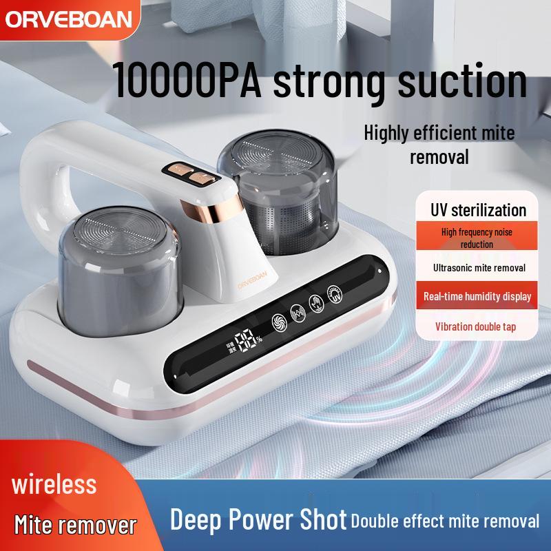 High-Power Anti-Mite Bed Vacuum Cleaner with UV Sterilizer and Dual-Cup System