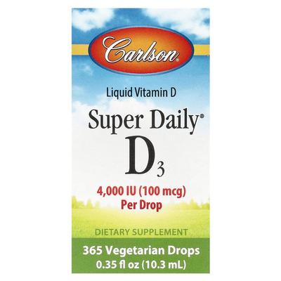 Super Daily D3 100mcg (4000IU) 10.3ml (0.35 Fl Oz)