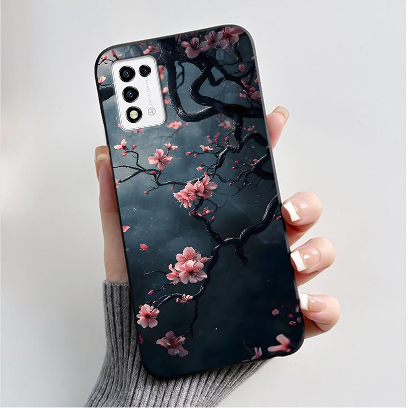 

Phone Case For ZTE Libero 5G III A202ZT / Libero 5G II A103ZT Casing Fashion Butterfly Flower Black Soft TPU Case Silicone Cover ZTE Libero 5G II