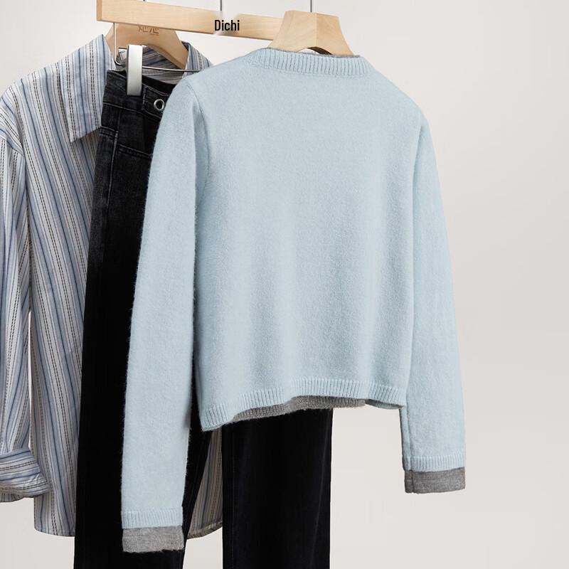 Shechi Damen Color-Block Patchwork Stricktop