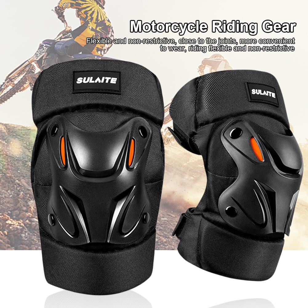 Motocross Knee Pads Adjustable Riding Elbow Guard Anti-fall Motorcycle Elbow Protector Shockproof Comfortable for Cycling Racing