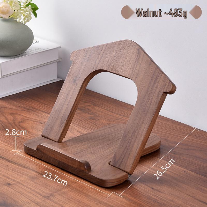 Adjustable Solid Wood Laptop Stand & Cooling Riser for Tablets and Reading