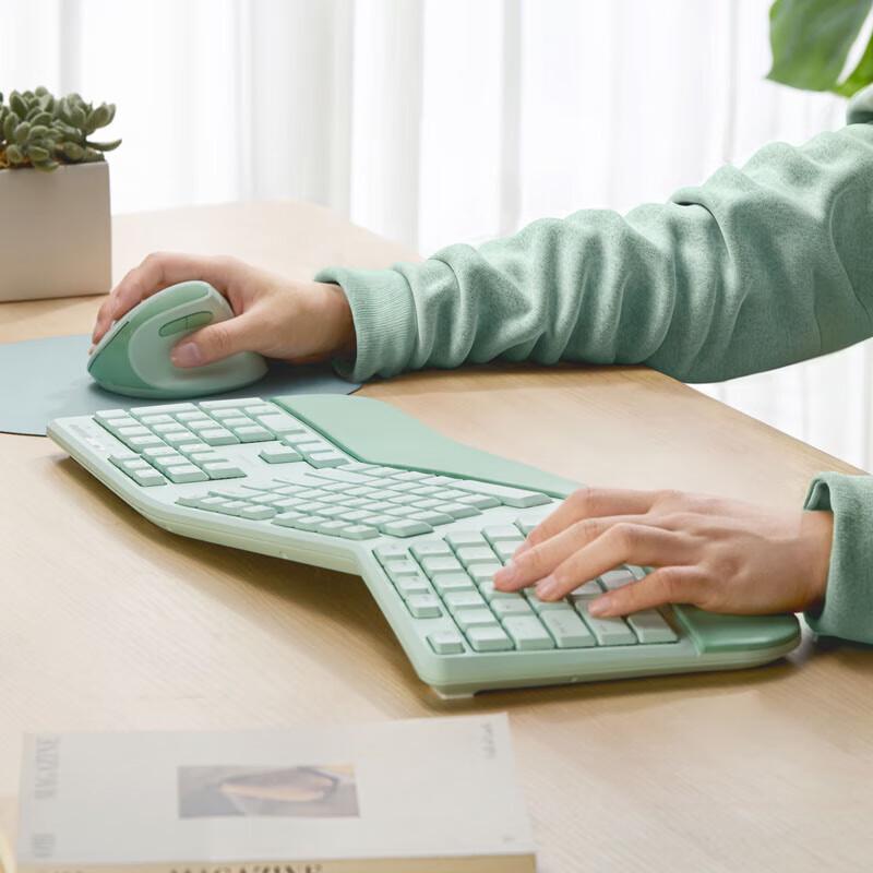 Ergonomic Wireless Keyboard and Mouse Set