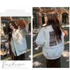 Embroidery Design Puffy Coat Women Winter Loose Cotton Jacket Warm Outwear Fashion