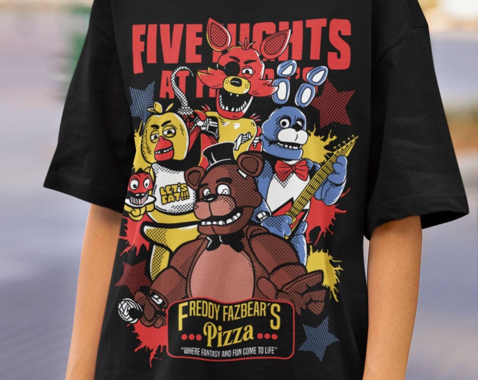 Limited Five Nights At Freddy s Vintage T-Shirt, FNAF T-Shirt, Gift For Women and Man Unisex T-Shirt 2XL