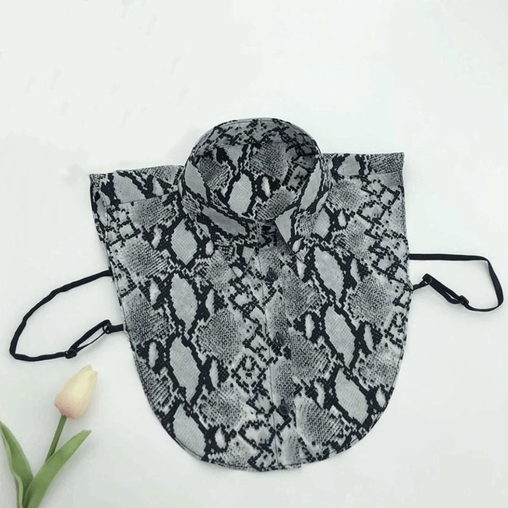 Lightweight False Collar Leopard Print Faux Shirt Collar Versatile Detachable Collar Layering Top